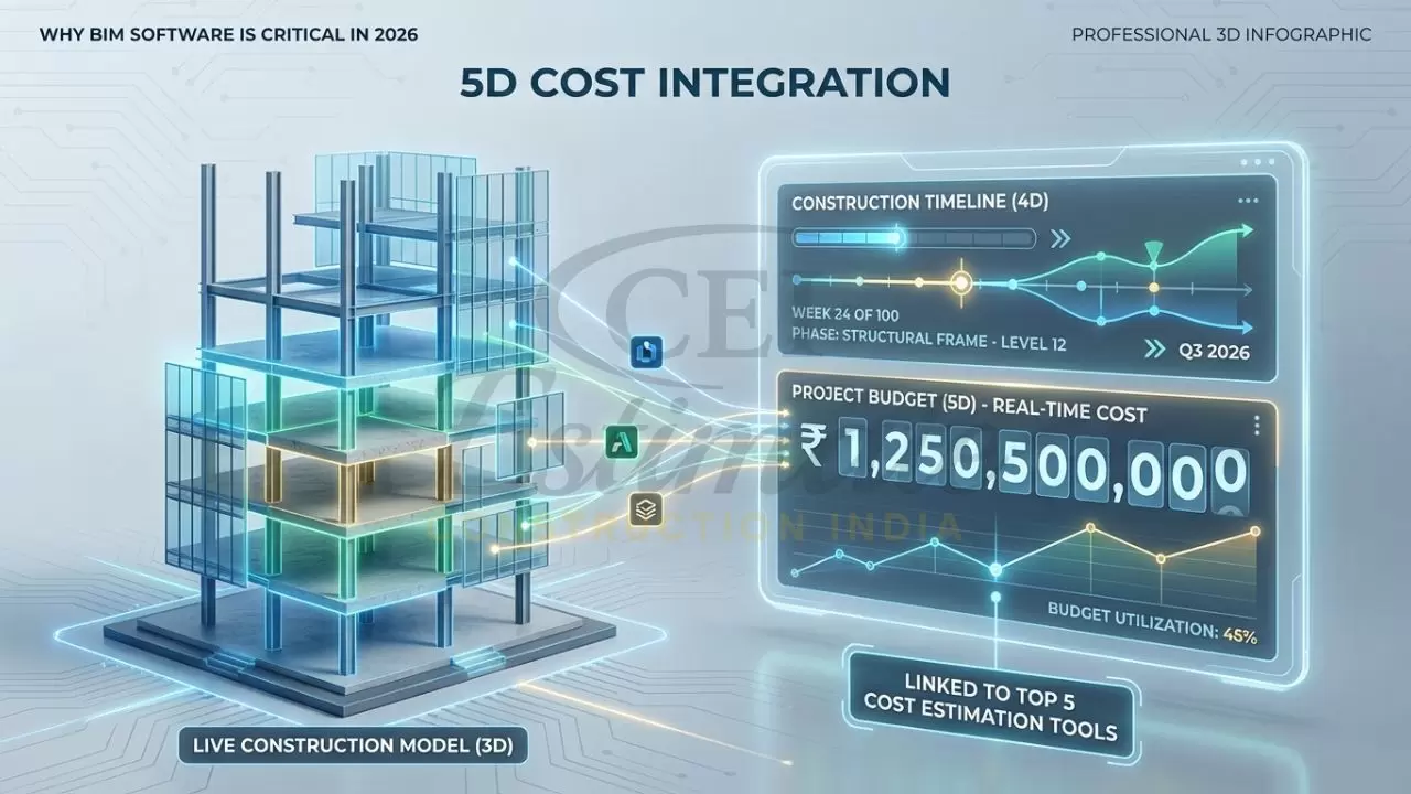 5D BIM quantity takeoff and construction cost estimation services.