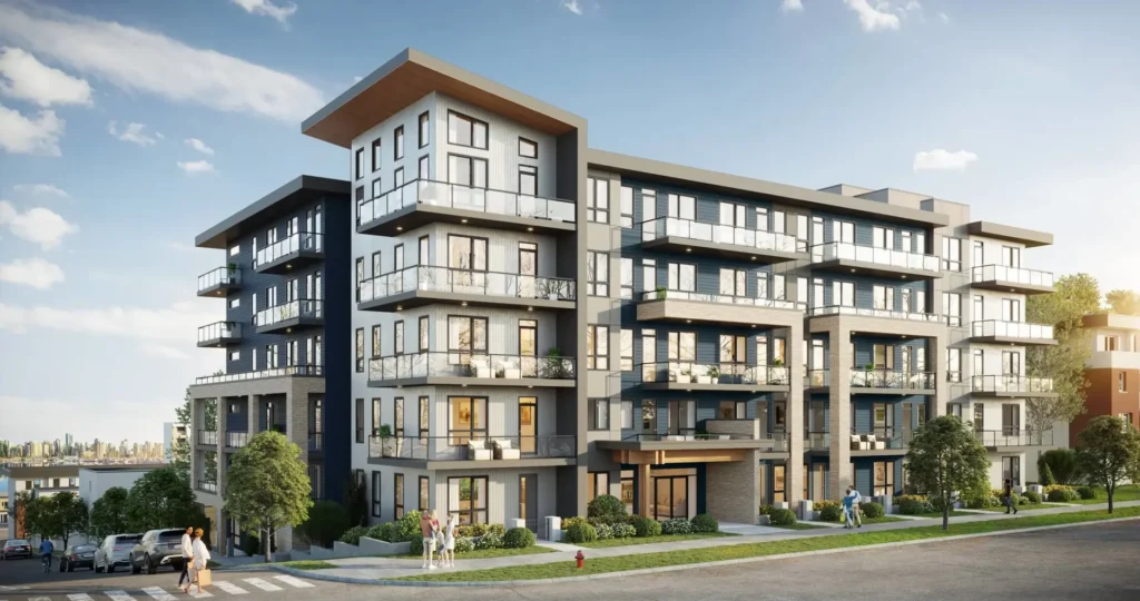 Photorealistic architectural rendering and 3D visualization for building design presentations and client decision-making.
